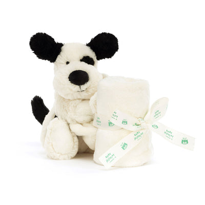 Soother Bashful Black + Cream Puppy by Jellycat