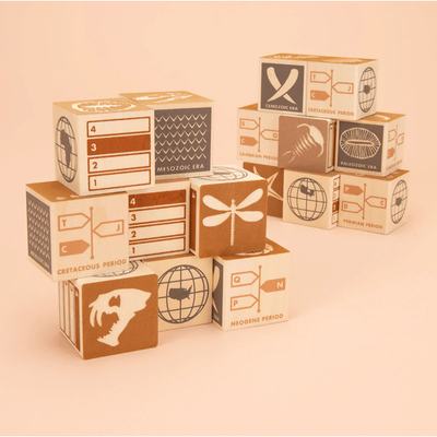 Fossil Wooden Blocks by Uncle Goose