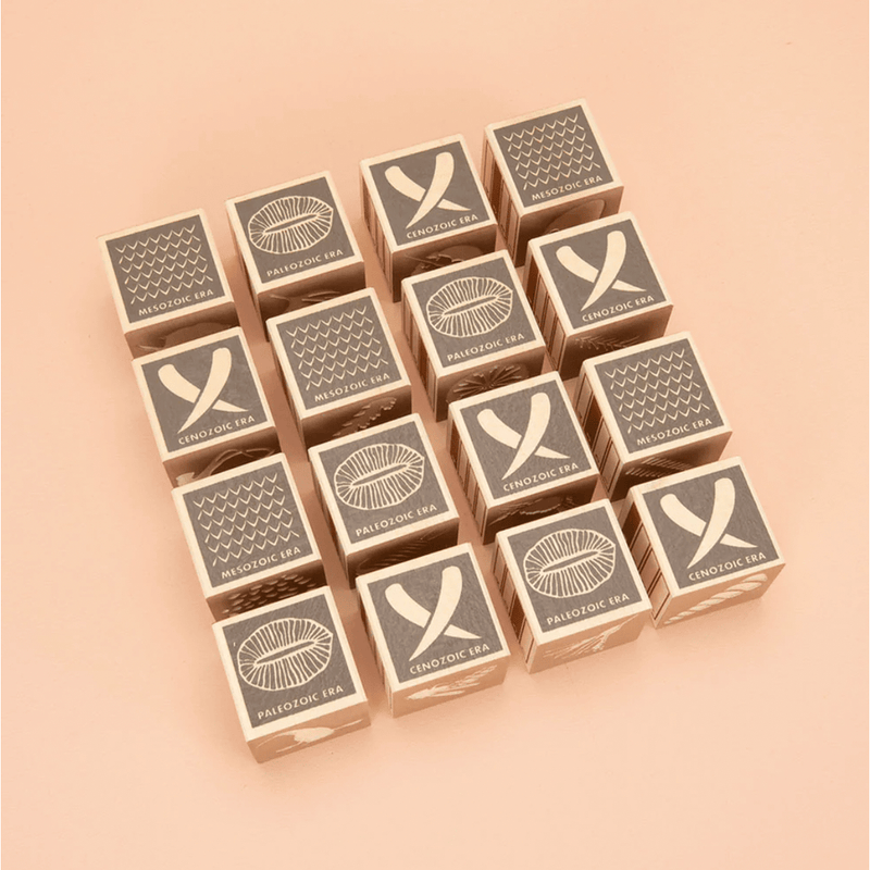 Fossil Wooden Blocks by Uncle Goose