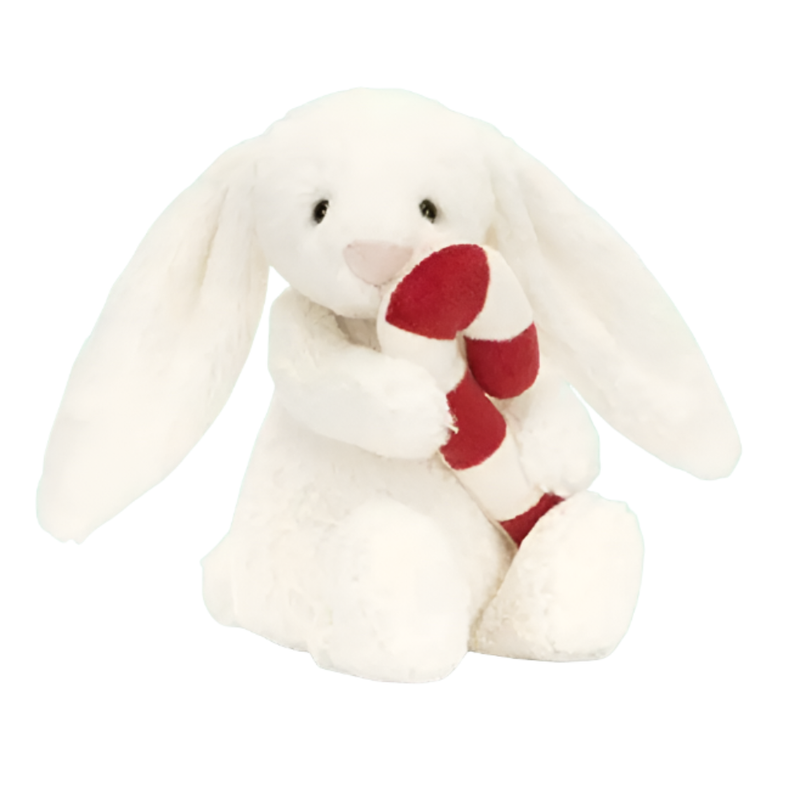 Bashful Bunny with Candy Cane - 7 Inch by Jellycat