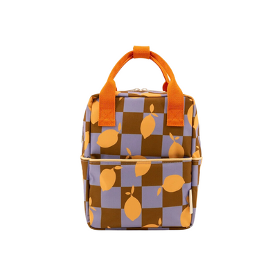 Small Farmhouse Checkerboard Backpack - Lemons by Sticky Lemon