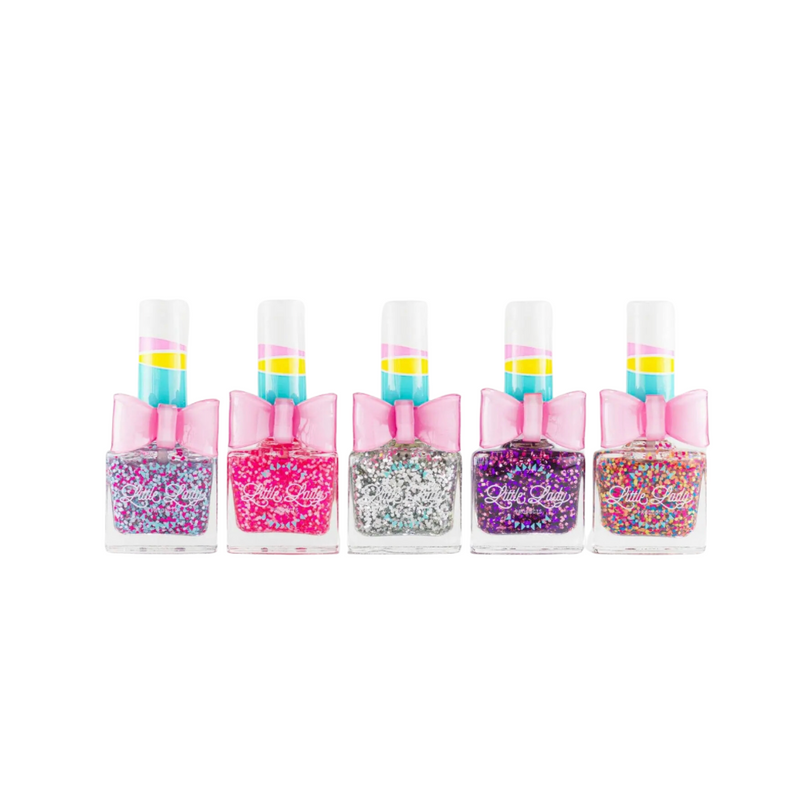 Scented Nail Polish Confetti Glitter Collection Kit by Little Lady Products