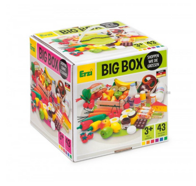 Big Box of Wooden Play Food Assortment (43 Pieces) by Erzi