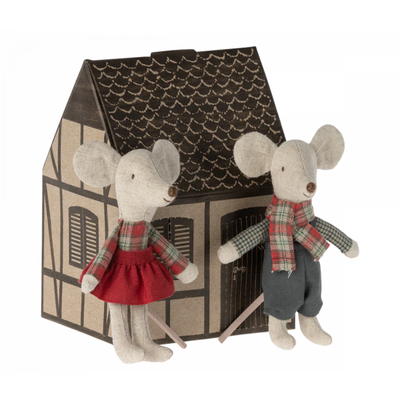 Winter Mice Twins, Little Brother and Sister by Maileg