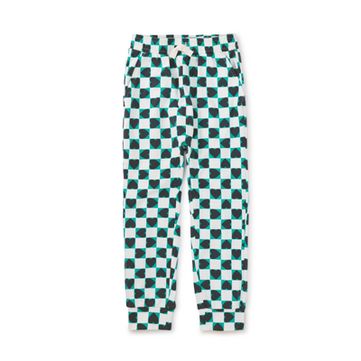 Printed Everyday Joggers - Heart Checkerboard by Tea Collection FINAL SALE