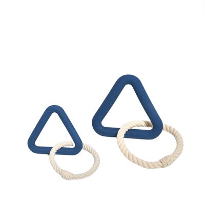 Triangle Tug Dog Chew Toy - Navy by Wild One