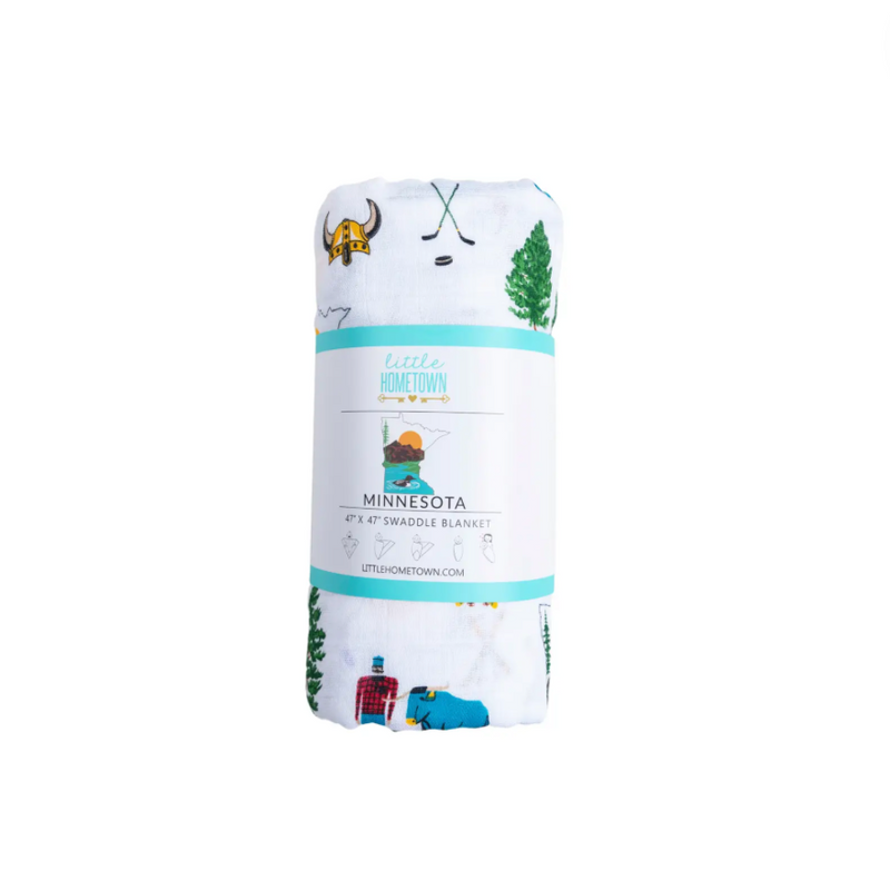 Minnesota Muslin Swaddle by Little Hometown