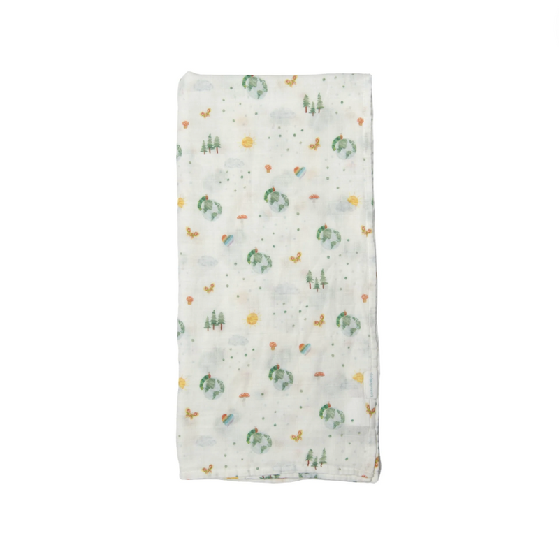 Luxe Muslin Swaddle - Eric Carle World of Wonder by Loulou Lollipop