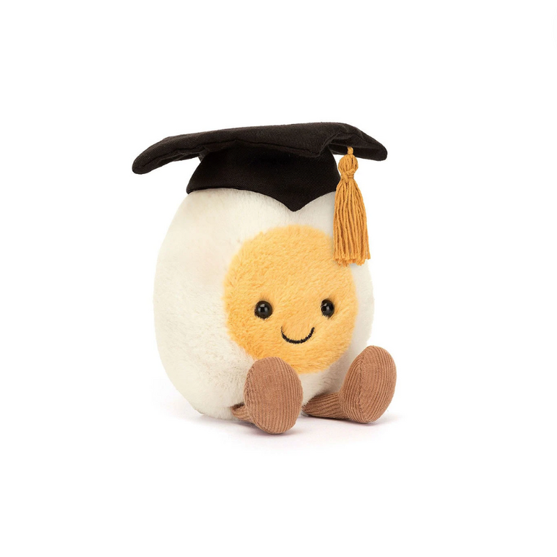 Amuseable Boiled Egg Graduation - 6 Inch by Jellycat