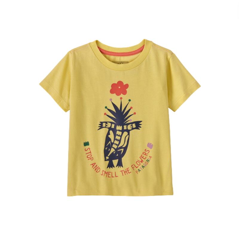 Baby Graphic T-Shirt - Skunk Tails: Milled Yellow by Patagonia  FINAL SALE