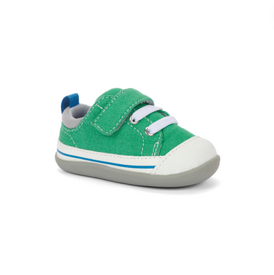 Stevie II Infant Shoe - Green Denim by See Kai Run