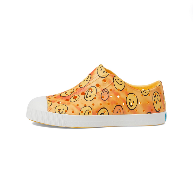 Jefferson Shoe - Pineapple Yellow/ Shell White/Happy Tie Dye by Native Shoes FINAL SALE