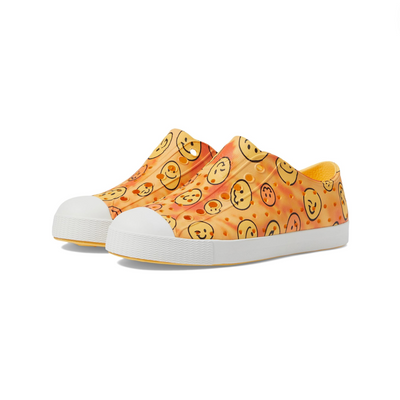 Jefferson Shoe - Pineapple Yellow/ Shell White/Happy Tie Dye by Native Shoes FINAL SALE