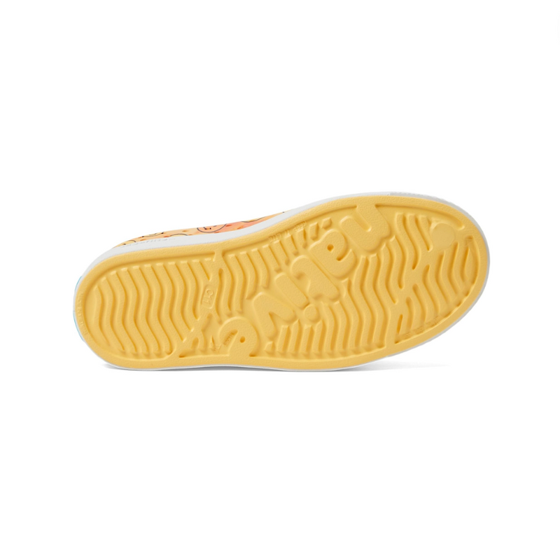 Jefferson Shoe - Pineapple Yellow/ Shell White/Happy Tie Dye by Native Shoes FINAL SALE