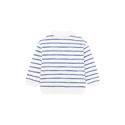 Polo Collar Striped Sweatshirt - Ink by Mayoral - FINAL SALE