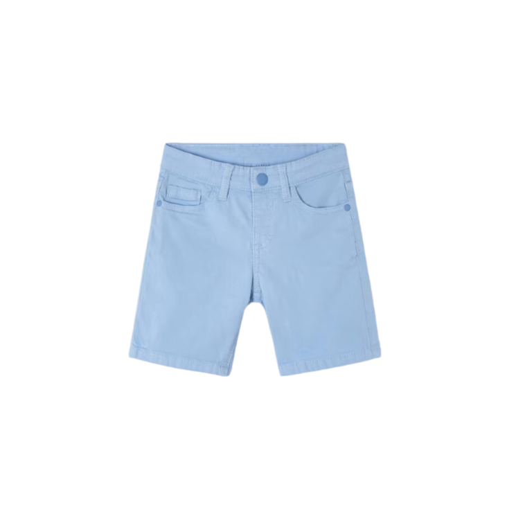 Better Cotton Twill Shorts - Powder Blue by Mayoral - FINAL SALE