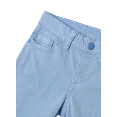 Better Cotton Twill Shorts - Powder Blue by Mayoral - FINAL SALE