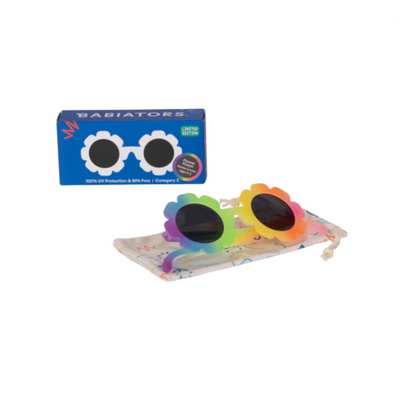 Flower Power Rainbow Sunglasses with Smoke Lens by Babiators