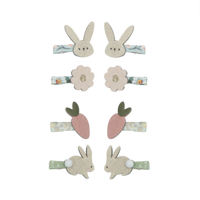 Bunny and Flower Mini Clips by Mimi & Lula