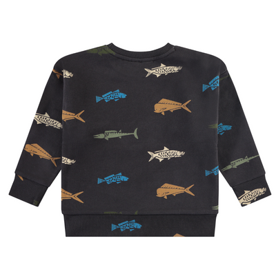 Fish Print Sweatshirt - Antra by Babyface