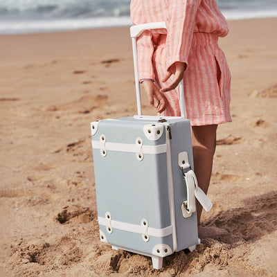 See-Ya Suitcase - Steel Blue by Olli Ella