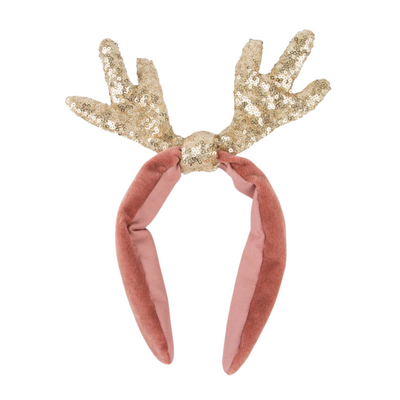 Sequin & Velvet Antler Headband by Meri Meri