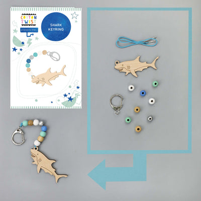 Make Your Own Shark Keyring Kit by Cotton Twist