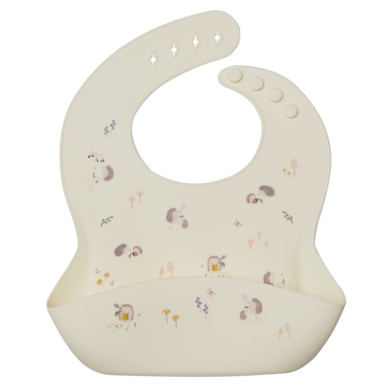 Silicone Bib - Hedgehogs by Loulou Lollipop