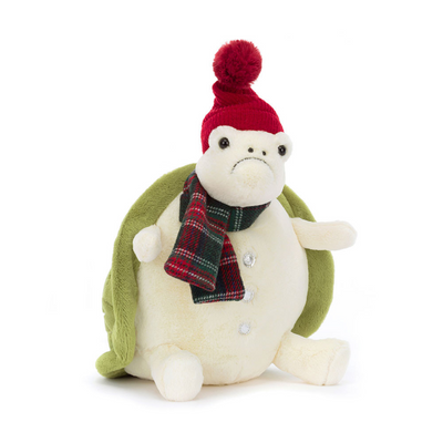 Snowman Timmy Turtle - 11x8 Inch by Jellycat