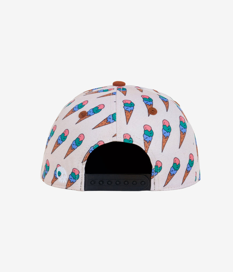 Stay Chill Snapback - Pale Beige by Headster Kids