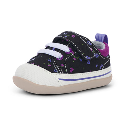 Stevie II Infant Shoe - Black Floral by See Kai Run