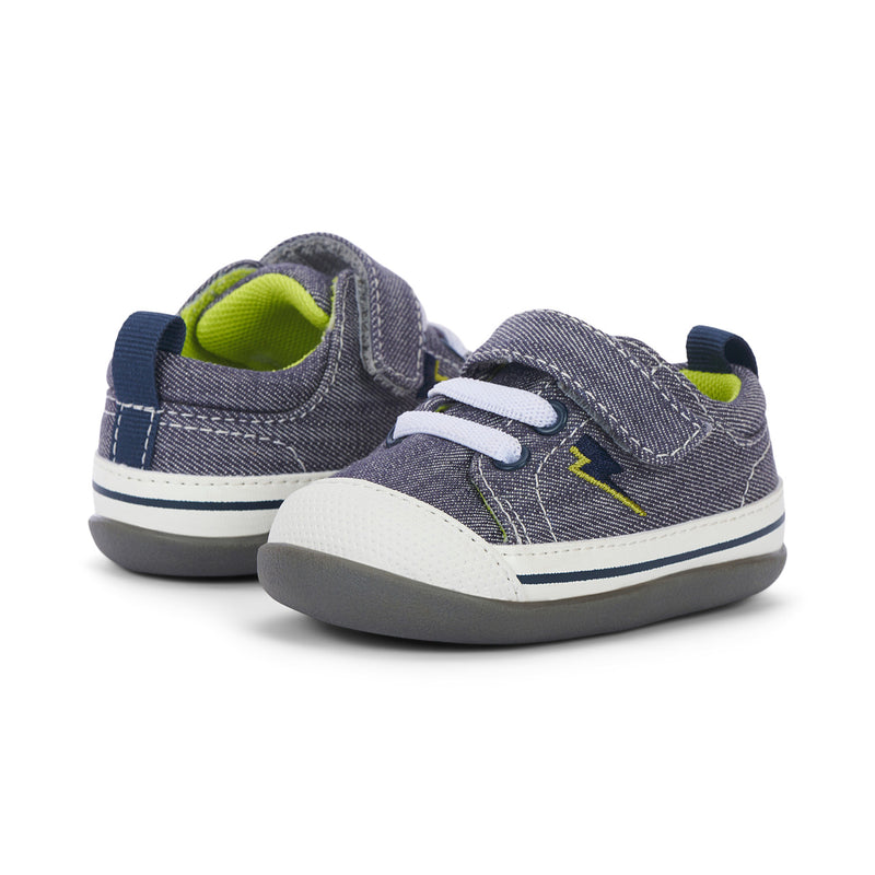 Stevie II Infant Shoe - Gray Lightning by See Kai Run