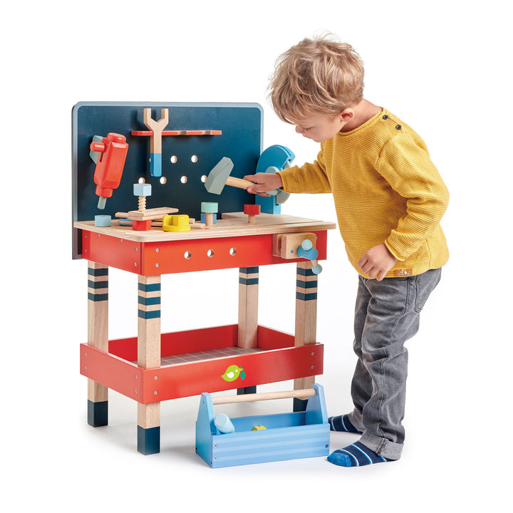 Wooden Tool Bench by Tender Leaf Toys