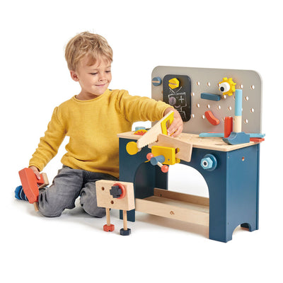 Wooden Table Top Tool Bench by Tender Leaf Toys