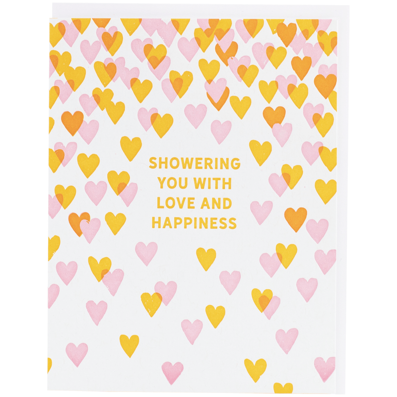 Hearts Shower Card by Smudge Ink