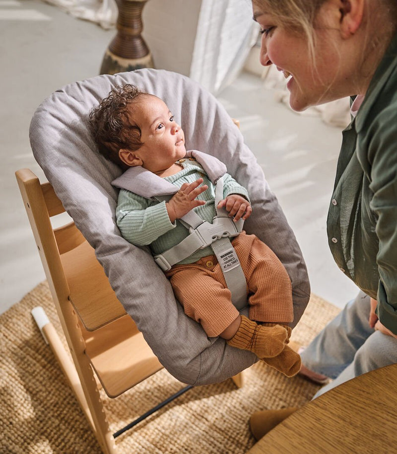 Tripp Trapp Natural with Newborn Set by Stokke