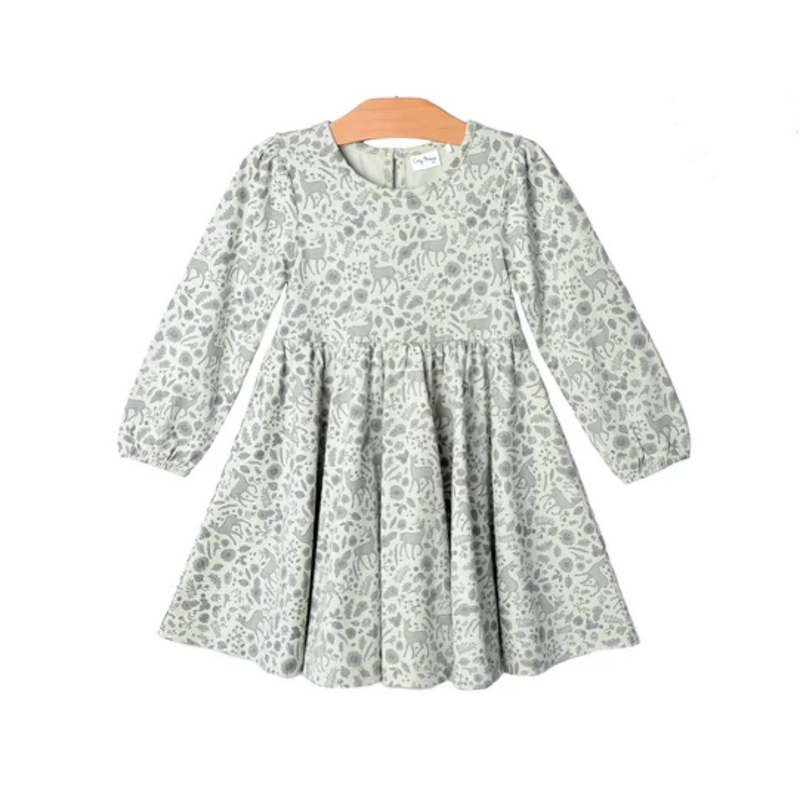 Twirl Dress - Combed Jersey  Deer by City Mouse