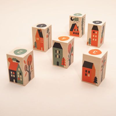 Neighborhood Wooden Blocks by Uncle Goose