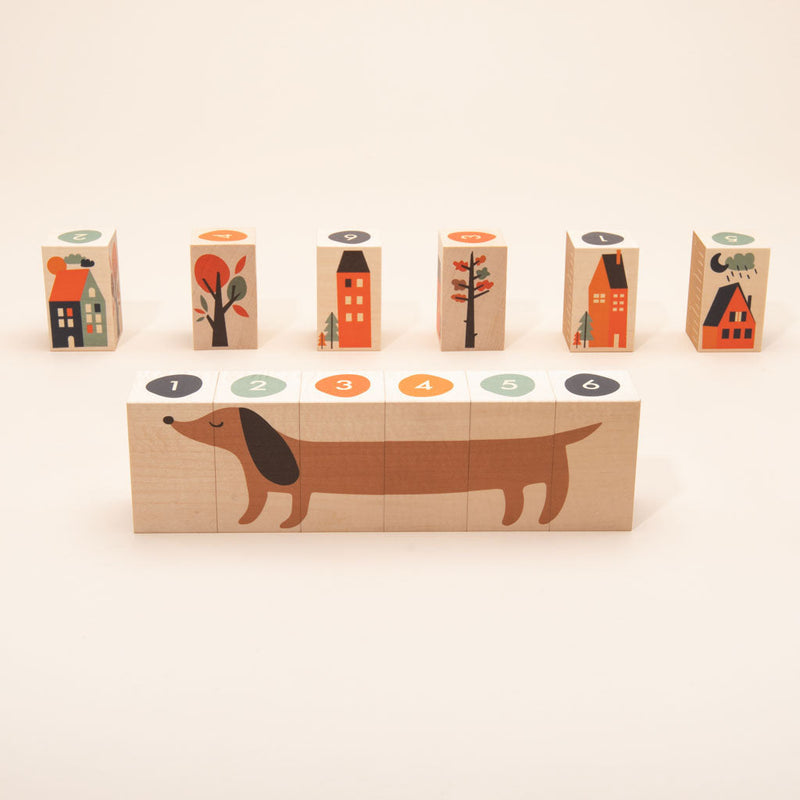 Neighborhood Wooden Blocks by Uncle Goose