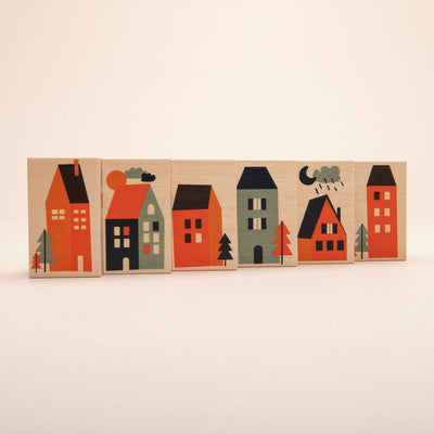 Neighborhood Wooden Blocks by Uncle Goose