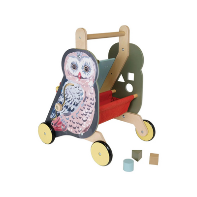 Wildwoods Owl Push Cart by Manhattan Toy