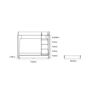 Perch Trundle Bed - Twin Size by Oeuf