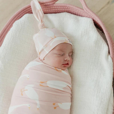 Knit Swaddle Blanket - Goosie by Copper Pearl