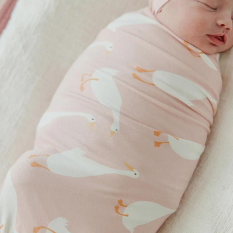 Knit Swaddle Blanket - Goosie by Copper Pearl