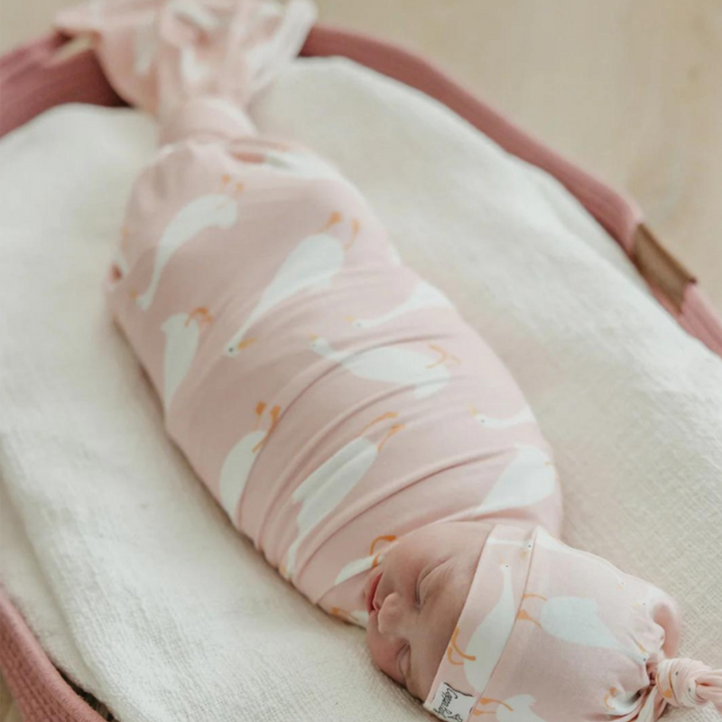 Knit Swaddle Blanket - Goosie by Copper Pearl