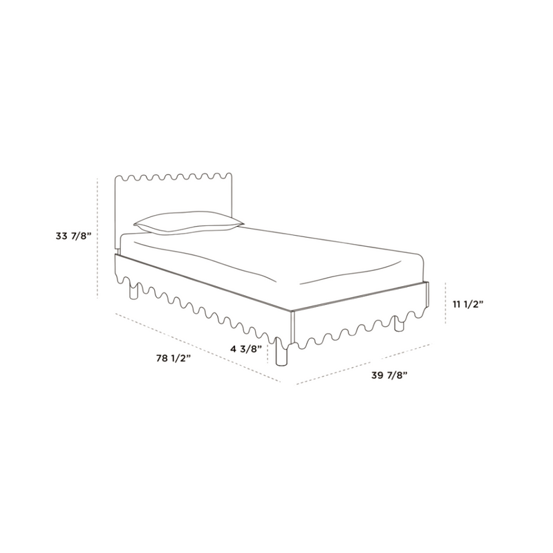 Moss Twin Bed - Birch by Oeuf