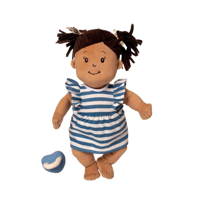 Baby Stella Doll - Beige Doll with Brown Pigtails by Manhattan Toy