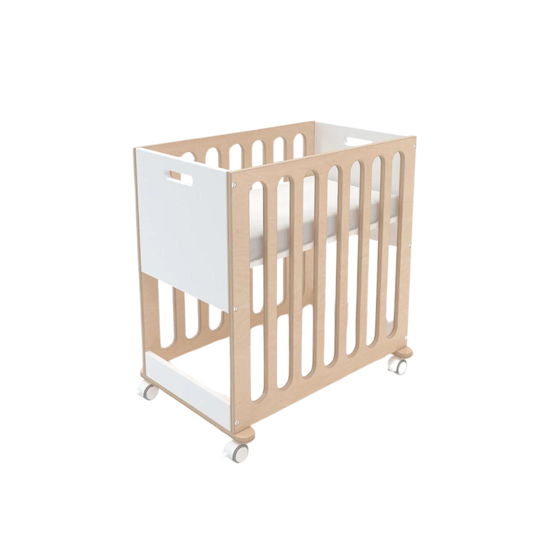 Fawn Bassinet and Crib System - White / Birch by Oeuf