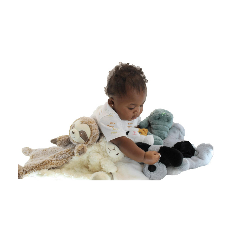 Crinkle Cuddler - Sensory Plush Gator by Baby Paper