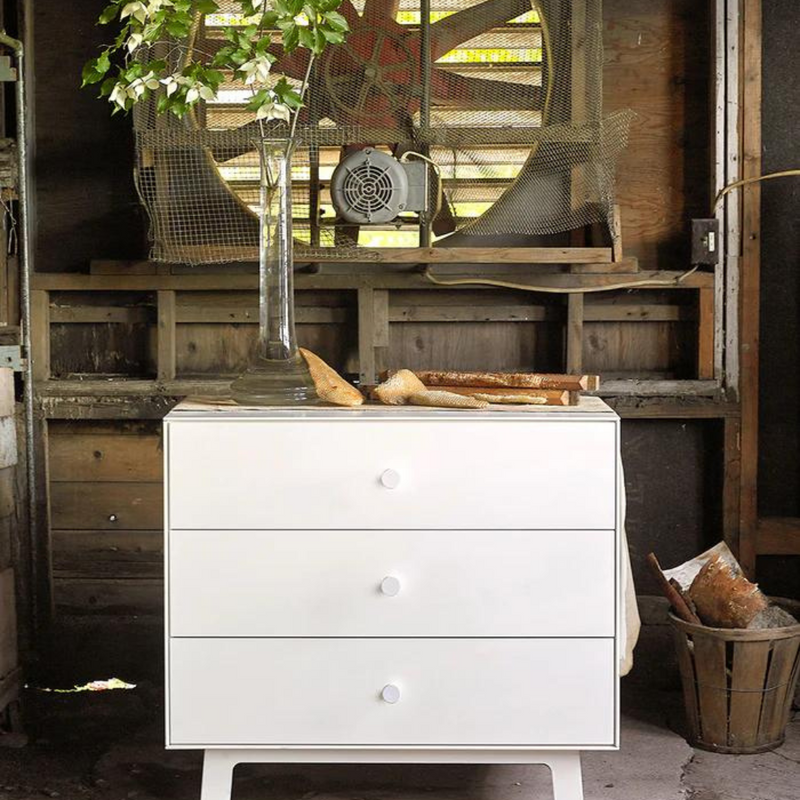 Sparrow 3 Drawer Dresser - White by Oeuf